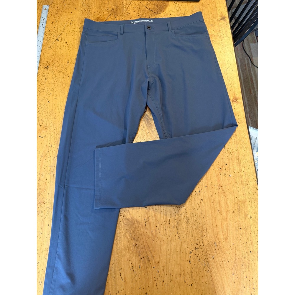 Western Rise Evolution Pant 38x30 Slim Fit Grey Travel Tech Trousers